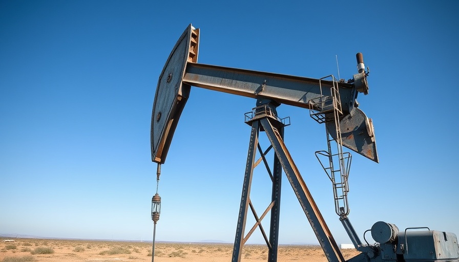 Oil pumpjack symbolizing oil prices hitting a four-year low.