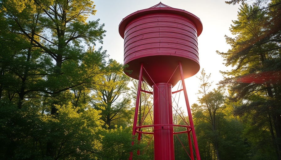 Texas most wishlisted Airbnb, converted water tower in lush forest.