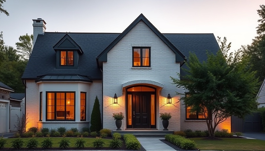 Charming modern brick house featured in HGTV Smart Home sweepstakes.