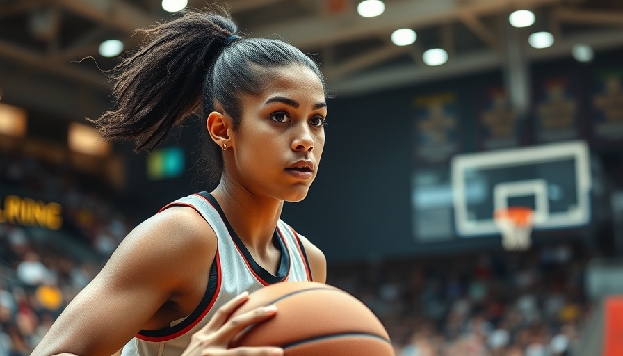 Caitlin Clark acknowledgment by Diana Taurasi: Female basketball player dribbling with focus.