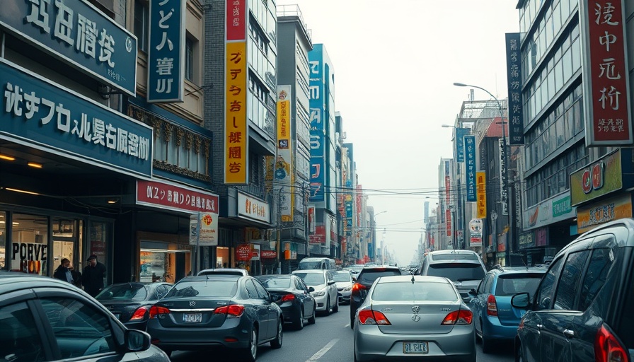 Urban street scene with traffic and signage highlighting Hate Crimes in America topic.