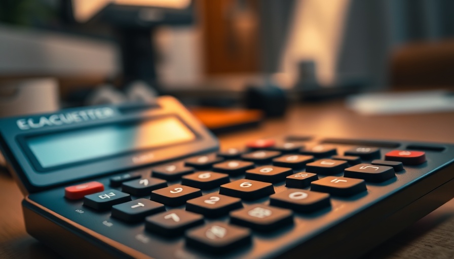 Close-up of a calculator on a desk to depict protect your 401(k) in a volatile stock market.