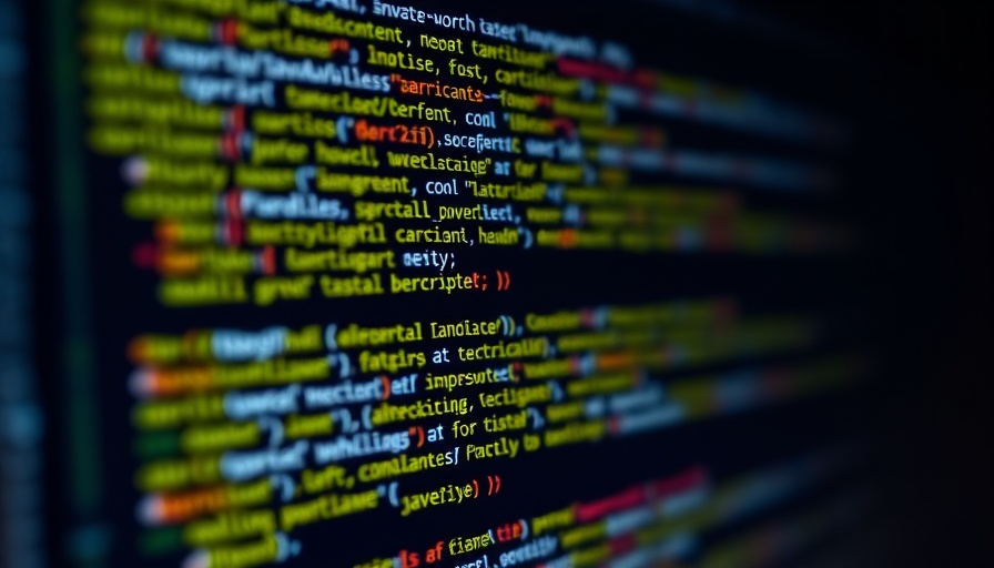 Close-up of JavaScript code on screen, illustrating cybersecurity context.
