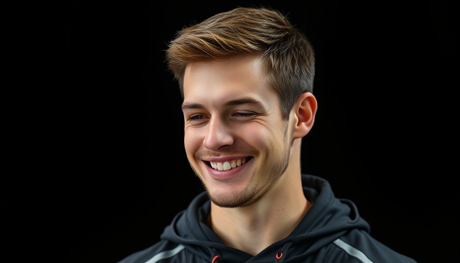 Smiling young coach in sports attire, Kevin Hovde dual coaching roles