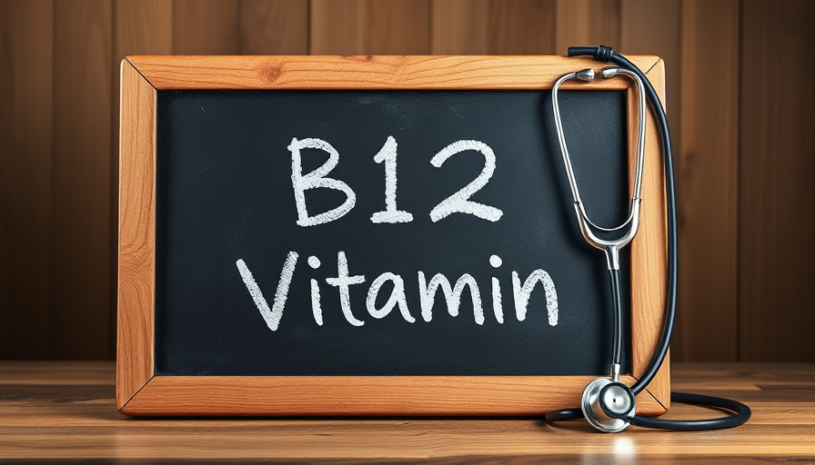 B12 shots for women over 40, wood-framed sign with stethoscope.