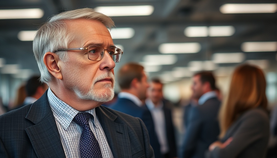 Older man engaged in discussion about fluoride in modern setting.