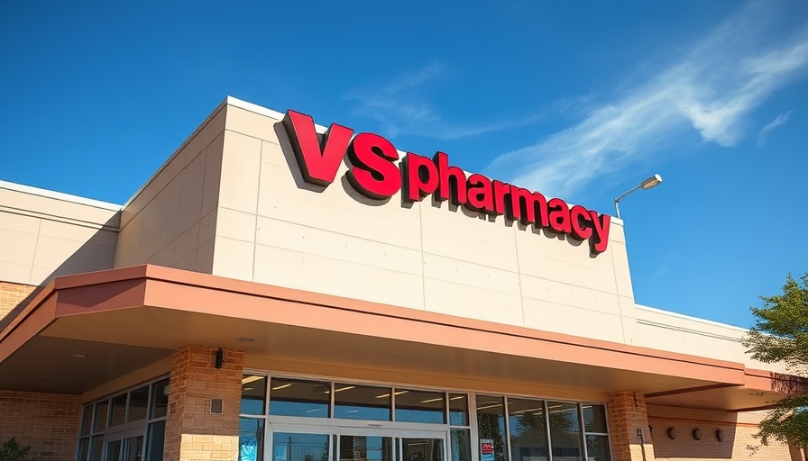 CVS Pharmacy sign in a health and wellness setting.