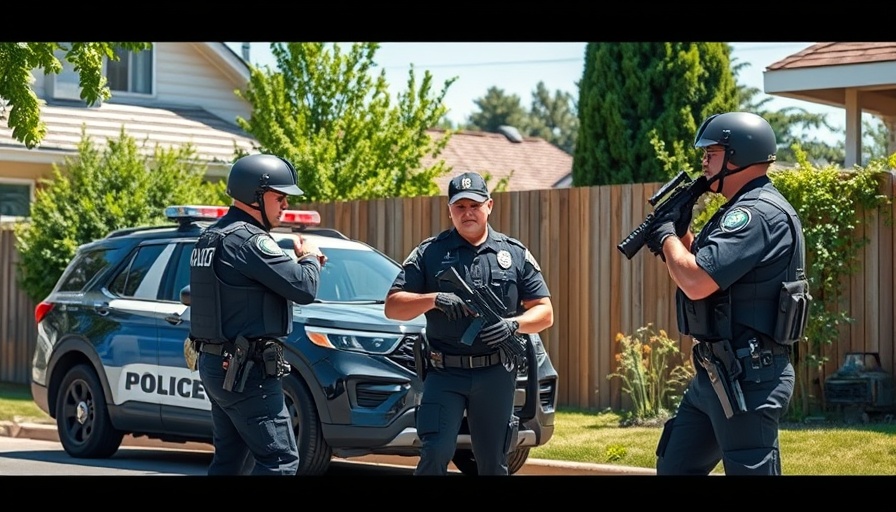 Police operation related to Katy police theft ring in suburban area.