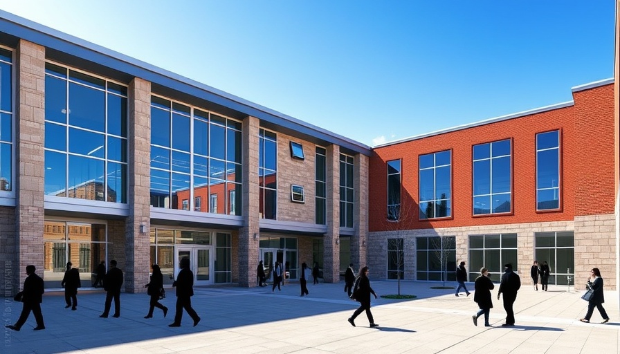New school in Uvalde with modern design honoring Robb Elementary victims.