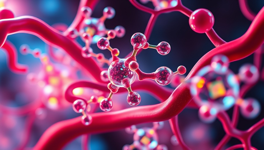Abstract illustration of ceramides and cardiovascular health interaction.