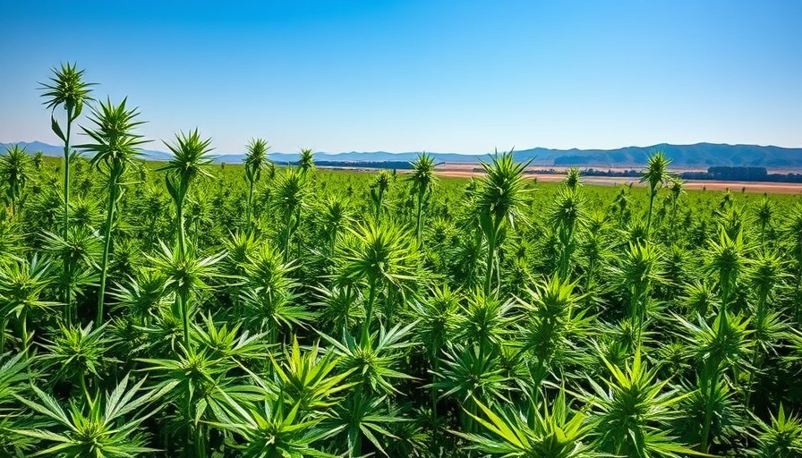 Field of hemp plants illustrating Texas hemp regulations.