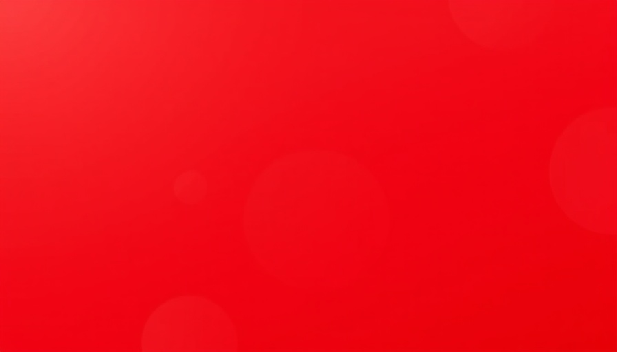 Solid red background with no additional elements