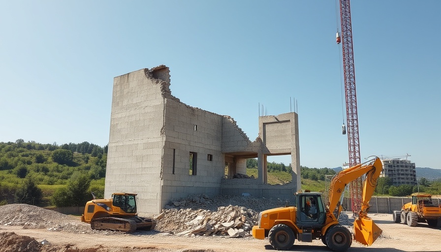 San Antonio business site under construction with machinery