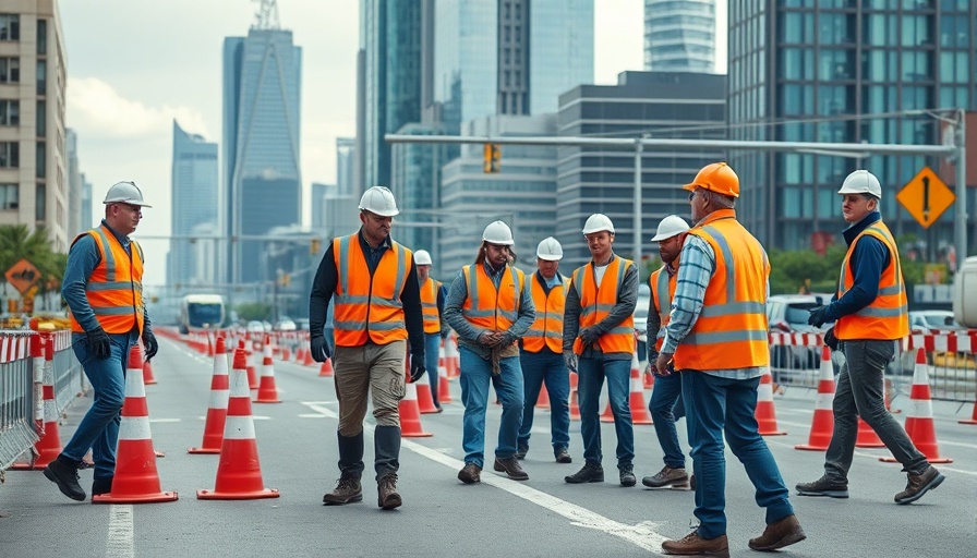 Dallas road construction projects in urban environment.