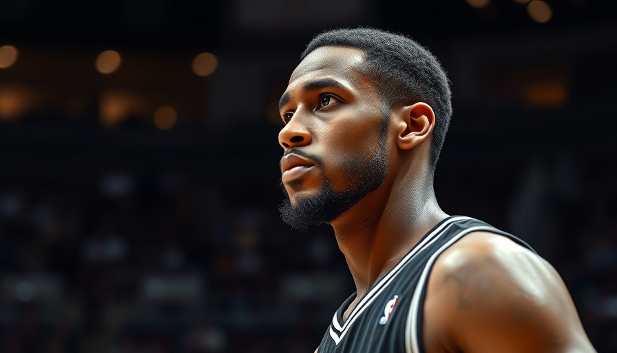 Nets player looking upwards, symbolizing rebuild focus