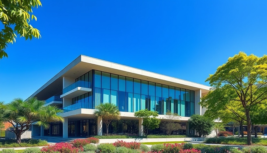 Modern building symbolizing FDA animal testing phase out.