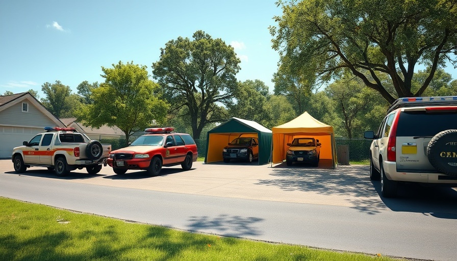 Search for missing Santa Fe girl involves multiple vehicles and search tents.