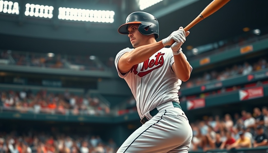 Cal Raleigh's powerful swing during his 8th-inning blast, intense moment.