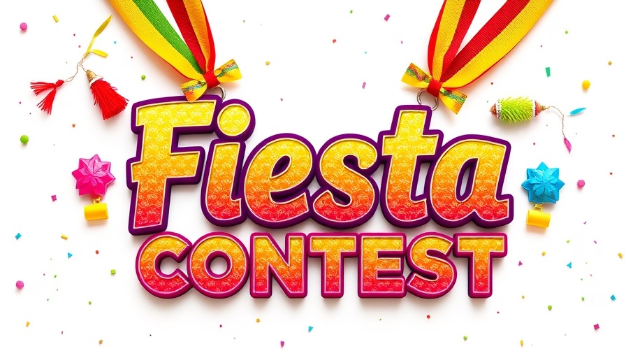 Colorful fiesta medal contest logo, vote for your favorite 2025 Fiesta medals.