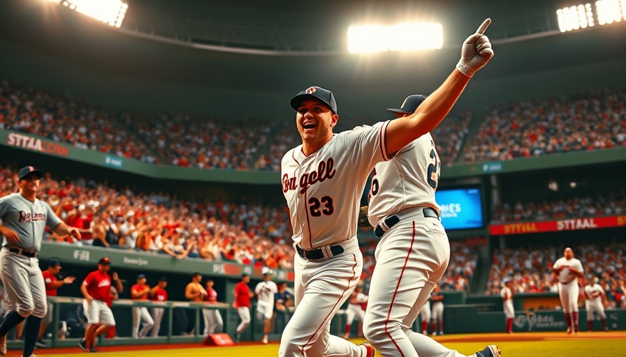Mariners win against Rangers, celebrating player in vibrant stadium.