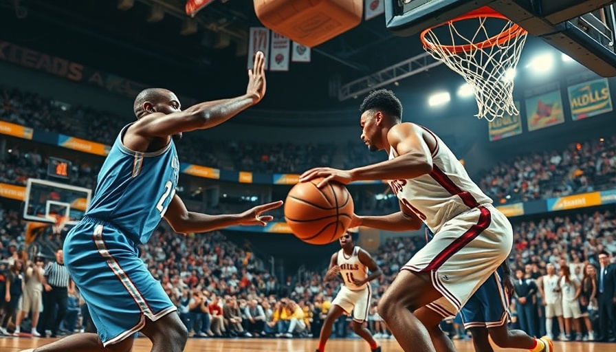 Pistons and Knicks players in intense playoff basketball game.
