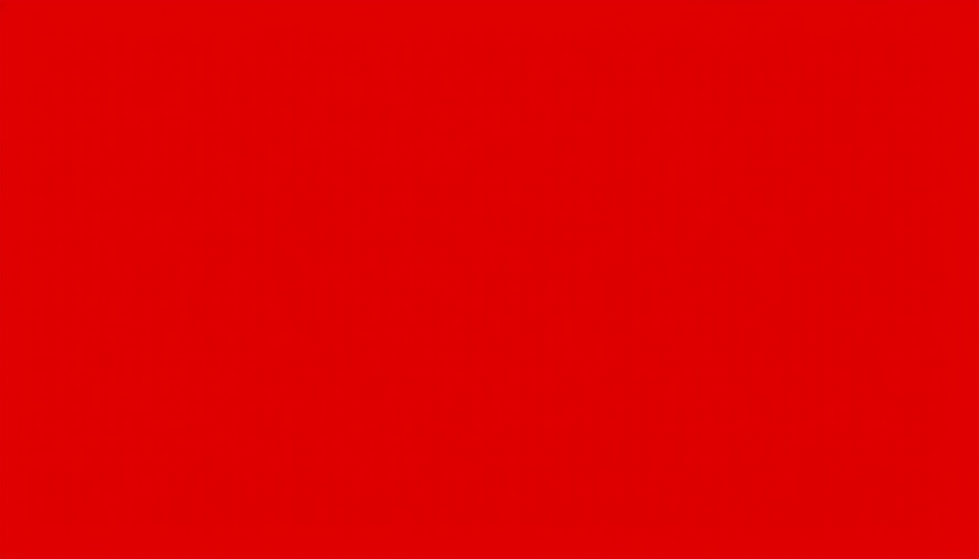 Vibrant red square with no features.