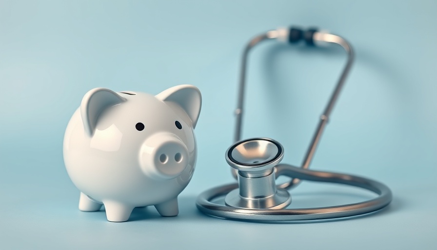 CMMI models Medicare savings concept with piggy bank and stethoscope.