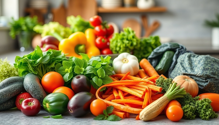 Nutritious meal prep emphasizing carb restriction benefits on a countertop.