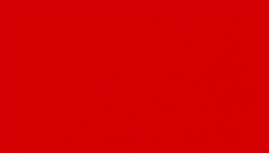 Solid red background representing funding cut.