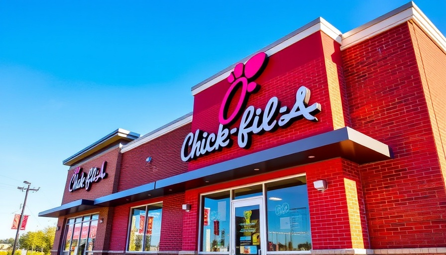 Chick-fil-A opening at Spring Branch with iconic logo.