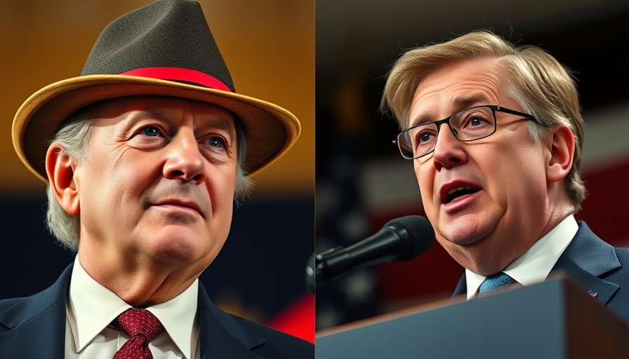 Noncitizen voting controversy depicted through contrasting political figures.