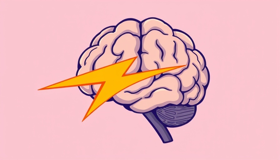 Brain illustration with lightning bolt, SCN8A-related disorders.