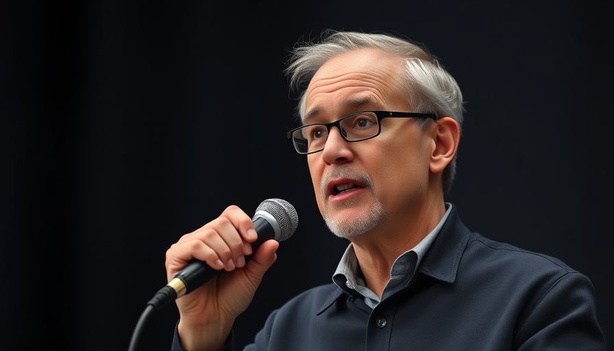Man discussing the most fattening ingredient in a talk.
