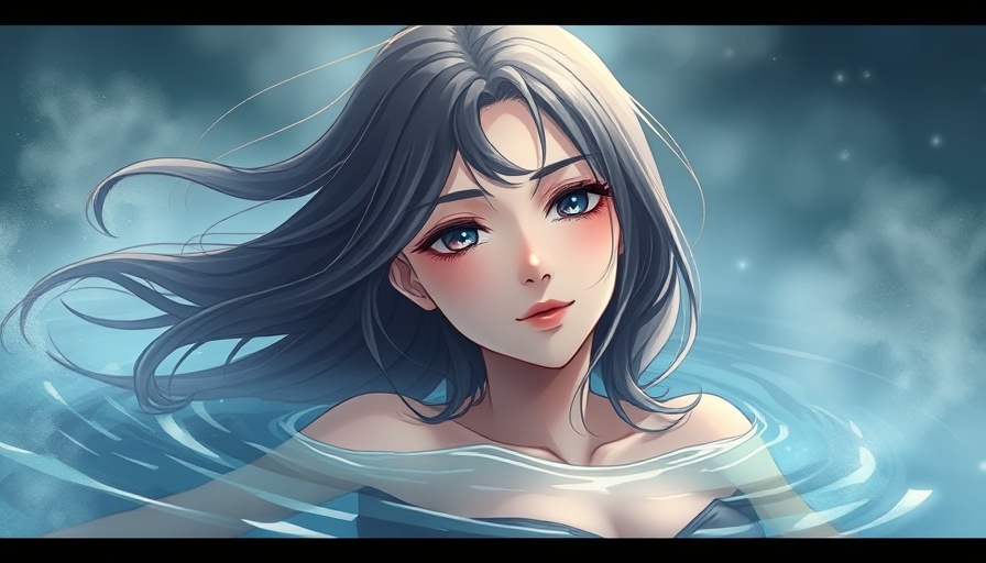 Lazarus anime series review image featuring serene woman underwater.