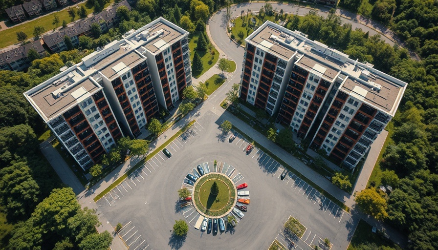 Aerial view of a master-planned community in Mont Belvieu.