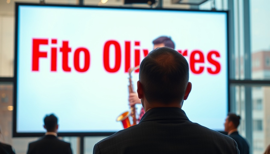 Fito Olivares music legacy proclamation viewed by spectator.