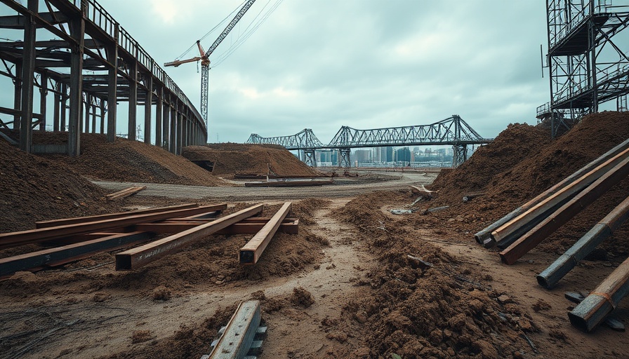 TxDOT construction delays with muddy site and metal beams