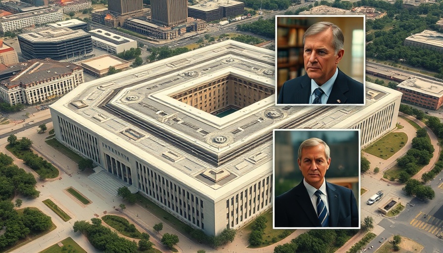 Pentagon view with two officials, Third Pentagon Official Leave Leak Investigation context