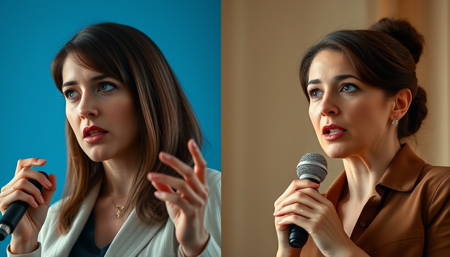 Split image of two women in debate, Abigail Spanberger ethics issue.