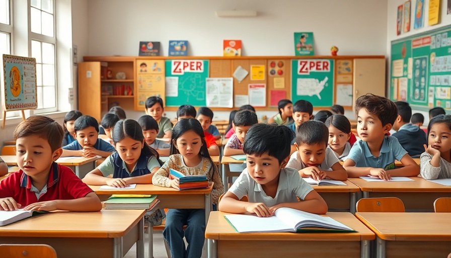 Vibrant classroom with students engaging in learning, illustrating Texas public school funding.