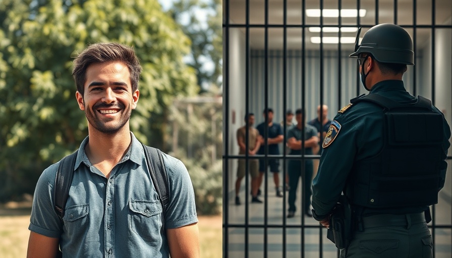 Migrant deportation Maryland scene showing contrasting emotions.