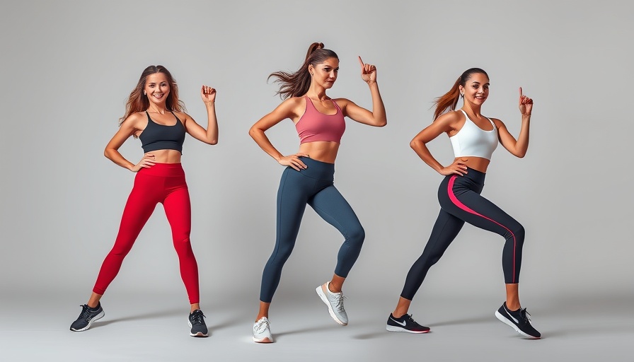 Women wearing the best running leggings 2025 in stylish poses.