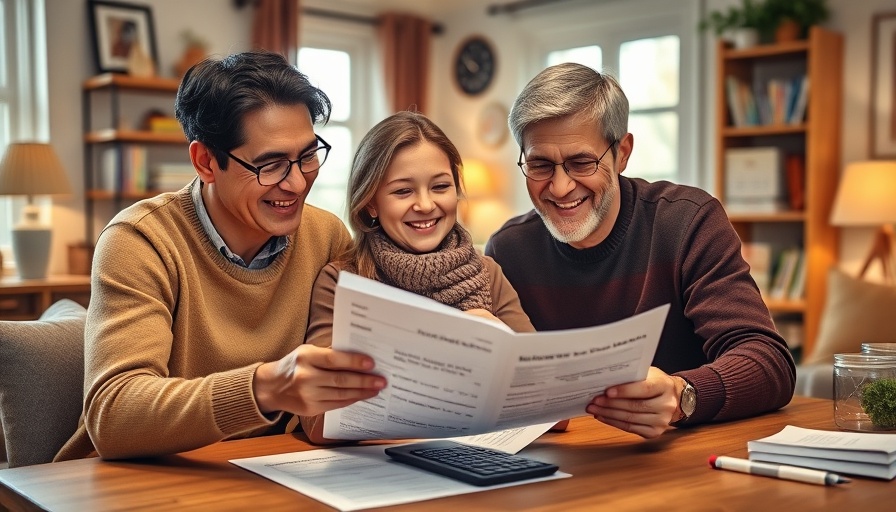 Family discussing Education Savings Account Program Texas at home.