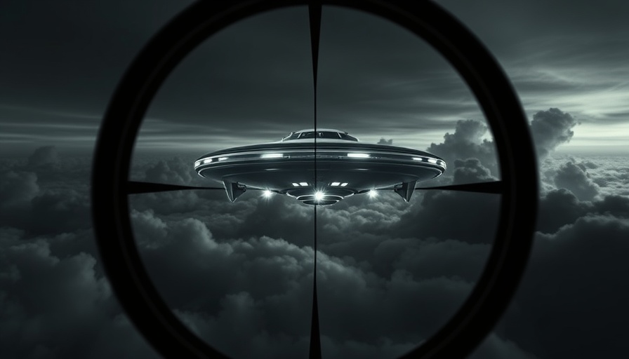 Infrared view of UFO in US Navy footage with digital overlays.
