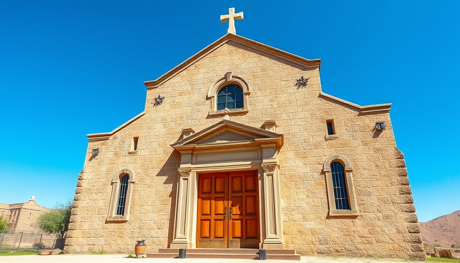 El Camino de San Antonio Missions with historic stone facade.