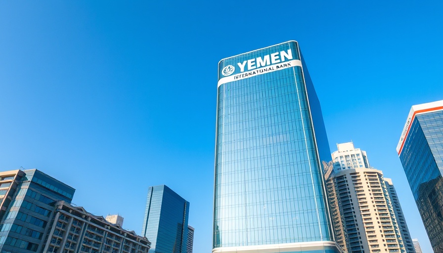 Sanctioning International Bank of Yemen: modern office building