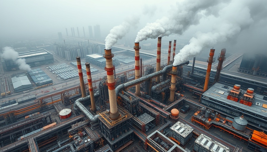 Aerial view of industrial China-based refinery amid U.S. sanctions.