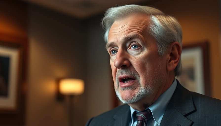 Older man discussing federal housing aid in an office setting.