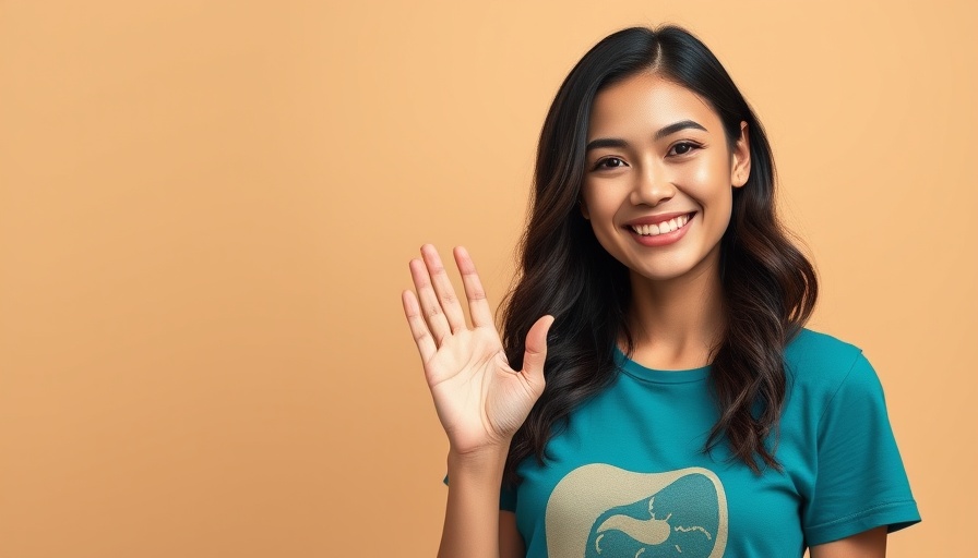 Smiling young woman illustrating microbiome impact on mood.