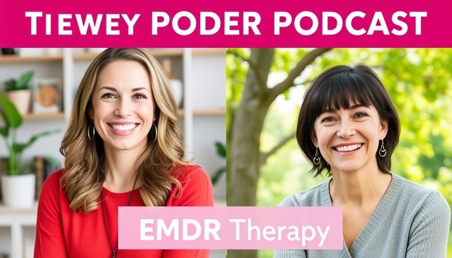 Colorful promotional image for EMDR Therapy episode on The Betty Rocker Show.